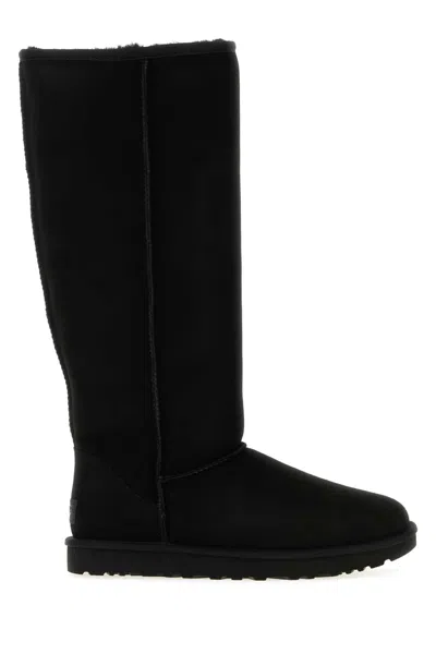 Ugg Classic Ultra Tall Shearling Boots For Women In Black