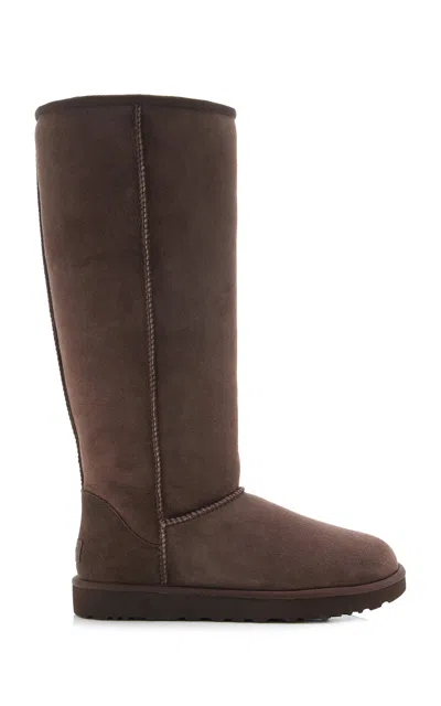 Ugg Classic Ultra Tall Sheepskin Boots In Brown