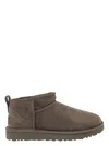 Ugg Asymmetrical Collar Twinface Low Boots With Eva Sole In Grey