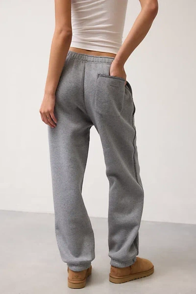Ugg Classic Whipstitch Detail Sweatpant In Medium Grey Heather, Women's At Urban Outfitters In Gray