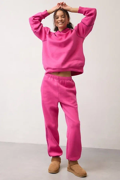Ugg Classic Whipstitch Detail Sweatpant In Vavoom Heather, Women's At Urban Outfitters In Pink