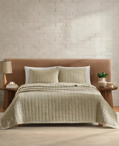 Ugg Closeout!  Campo Cotton 3-pc. Quilt Set, Full/queen In Gray