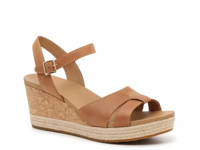 Ugg Cloverdale Espadrille Wedge Sandal In Brown