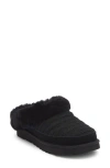Ugg ® Clette Genuine Shearling Lined Indoor/outdoor Slipper In Black