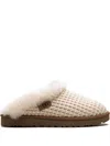 Ugg Clette Knit Slippers In Nude