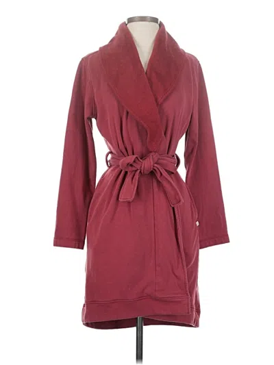Pre-owned Ugg Coat In Burgundy