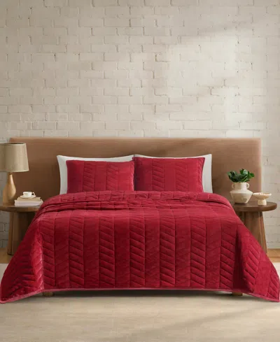 Ugg Coco 3-pc. Quilt Set, Full/queen In Coffee Berry