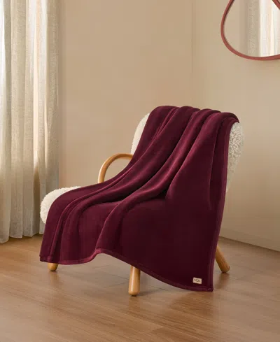 Ugg Coco Soft Throw, 50" X 70" In Burgundy