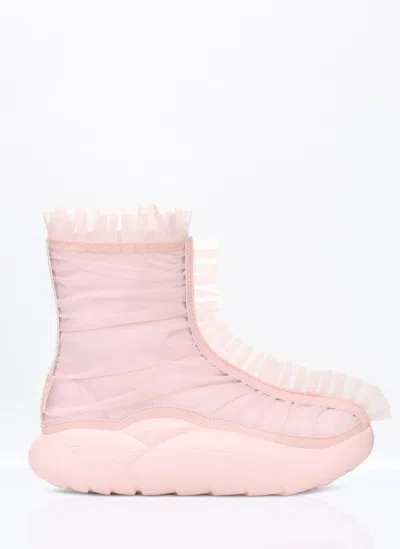Ugg Collina Strada Ruffle Short Boots In Pink