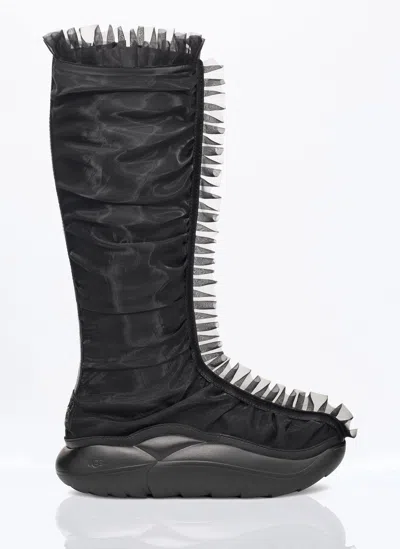 Ugg Collina Strada Ruffle Tall Boots In Black