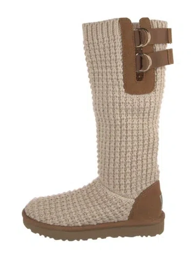 Pre-owned Ugg Colorblock Pattern Boots In Neutral