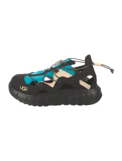 Pre-owned Ugg Colorblock Pattern Chunky Sneakers In Black