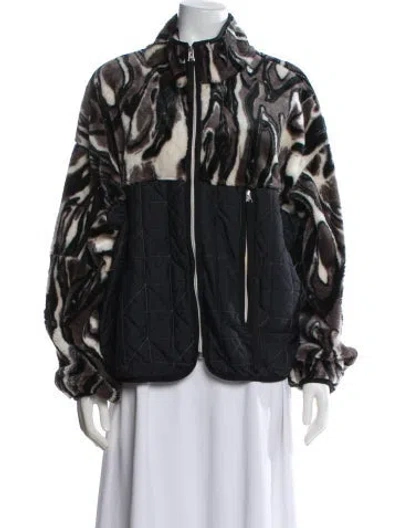 Pre-owned Ugg Colorblock Pattern Jacket In Black