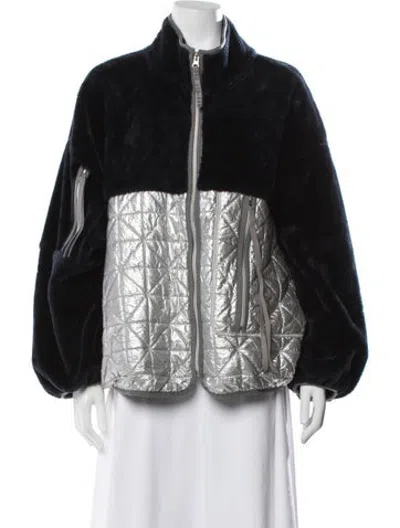 Pre-owned Ugg Colorblock Pattern Performance Jacket In Blue