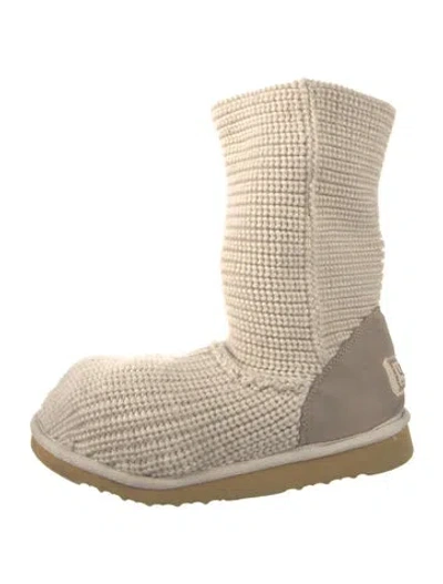 Pre-owned Ugg Colorblock Pattern Snow Boots In Neutrals