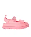 Ugg Sandals Open Toe Platform Sole Pull Tab In Pink
