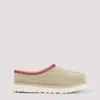 Ugg Tasman Suede Slippers With Shearling Lining In Neutral