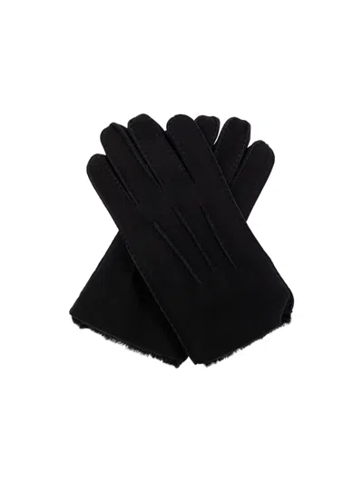 Ugg Contrast Tech Gloves In Black