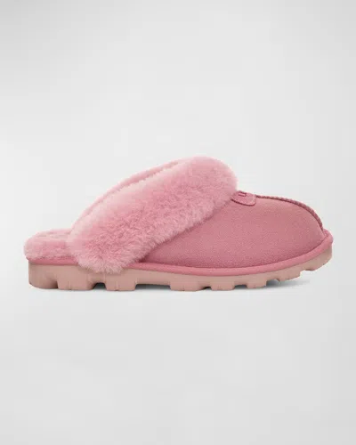 Ugg Coquette Shearling Mule Slipper In Dusty Orchid