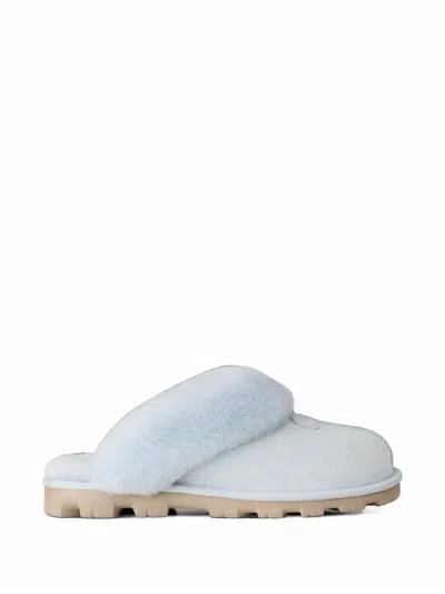 Ugg Coquette Shearling-trim Slippers In Blue