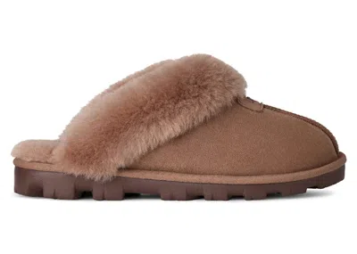 Pre-owned Ugg Coquette Slipper (women's) Sneakers In Rocky Oak In Brown