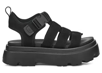 Pre-owned Ugg Cora Sandal (women's) Sneakers In Black