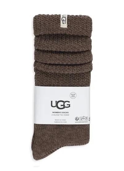 Ugg Cotton Socks In Brown