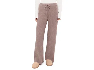 Ugg Couria Straight-leg Rib Pants Women's Clothing Allspice: Xl 29 In Brown