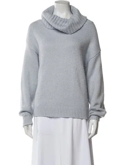 Pre-owned Ugg Cowl Neck Sweater In Blue