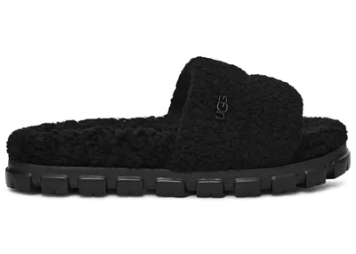 Pre-owned Ugg Cozetta Curly Slide (women's) Sneakers In Black