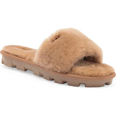Ugg ® Cozette Genuine Shearling Slipper In Chestnut
