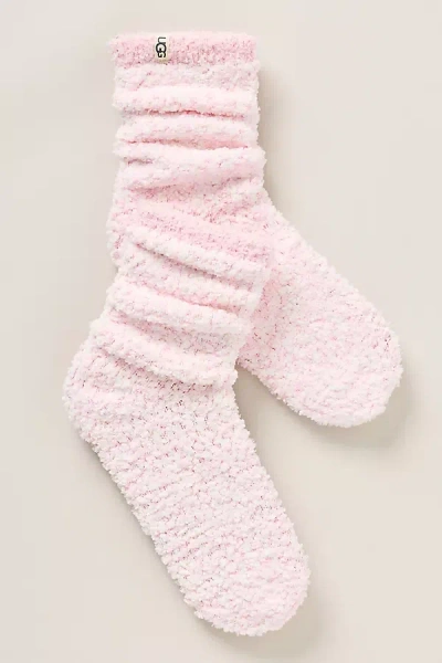 Ugg Cozy Chenille Crew Socks In Pink