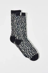 Ugg Cozy Chenille Sock In Black And Gray In Black