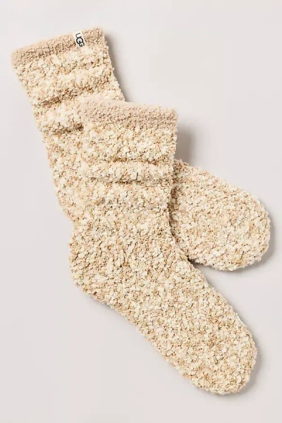 Ugg Cozy Chenille Socks In Ivory