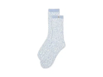 Ugg Cozy Chenille Socks Women's Crew Cut Socks Shoes Sky Blue, Chenille/polyester/spandex
