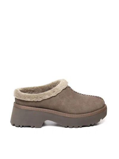 Ugg Cozy Clogs In Sheepskin In Gray