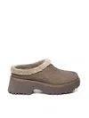 Ugg Tasman Ii Suede Slippers With Embroidered Trim In Hck Hickory