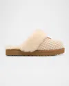 Ugg Cozy Knit Shearling Slippers In Neutral