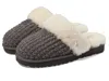 Ugg Cozy Knit Slipper In Gray