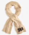 Ugg Crafted Chunky Rib Scarf In Gold