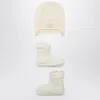 Ugg Cream Coloured Set Skylar And Beanie In White