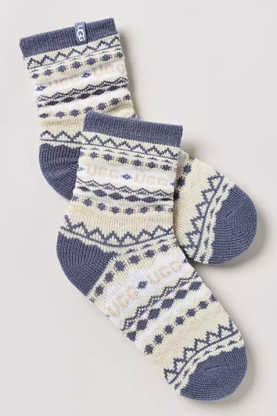 Ugg Cressida Cozy Quarter Socks In Grey