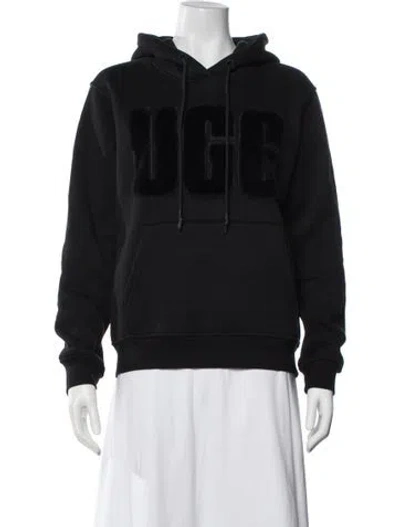 Pre-owned Ugg Crew Neck Long Sleeve Hoodie In Black