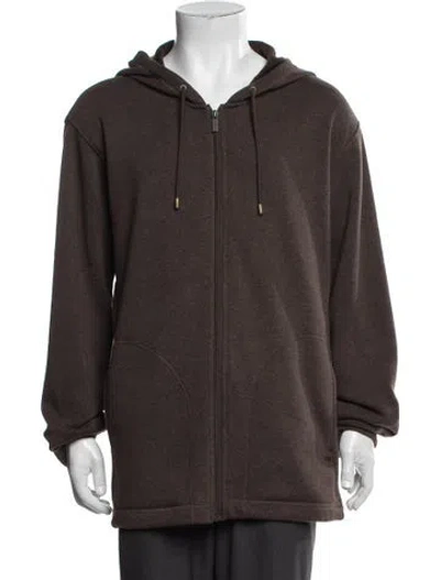 Pre-owned Ugg Crew Neck Long Sleeve Hoodie In Brown