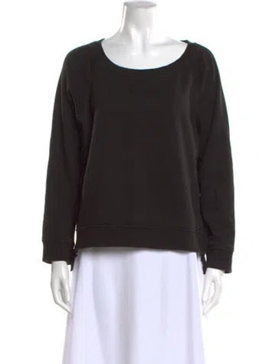 Pre-owned Ugg Crew Neck Long Sleeve Sweatshirt In Black