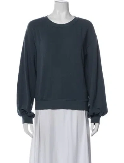 Pre-owned Ugg Crew Neck Long Sleeve Sweatshirt In Blue