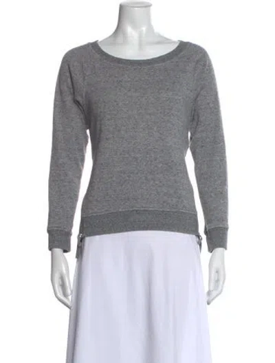 Pre-owned Ugg Crew Neck Long Sleeve Sweatshirt In Gray