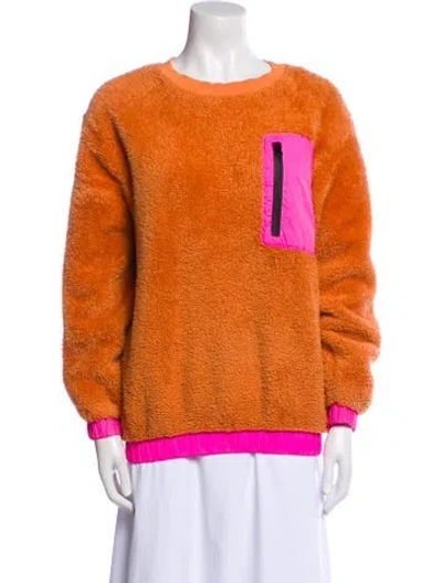 Pre-owned Ugg Crew Neck Long Sleeve Sweatshirt In Orange
