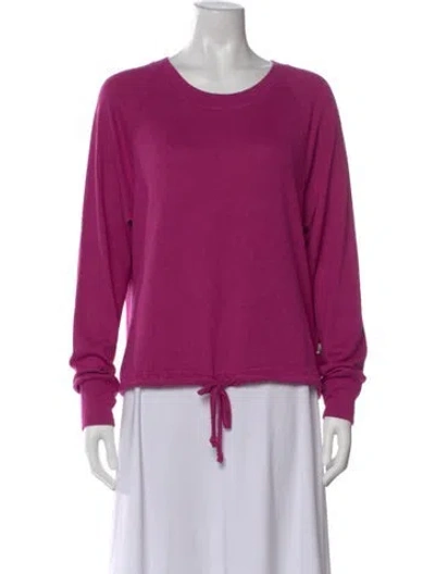 Pre-owned Ugg Crew Neck Long Sleeve Sweatshirt In Purple