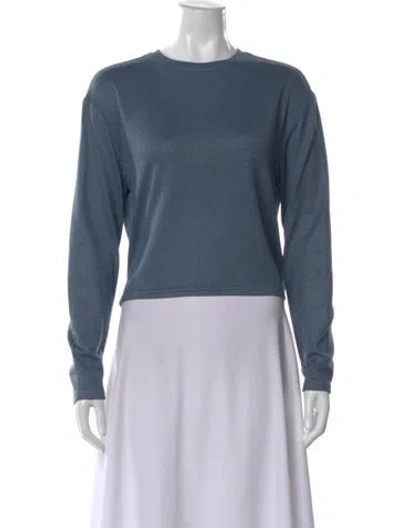 Pre-owned Ugg Crew Neck Long Sleeve Top In Blue